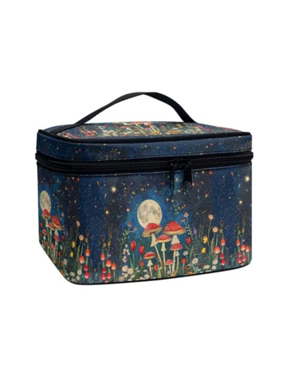 Sunflower Cosmetic Bag Travel Toiletry Bag Zipper Tote Portable Makeup Organizer